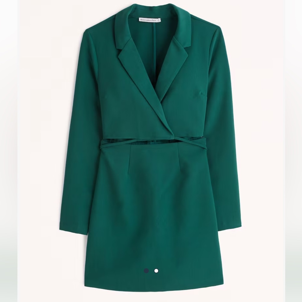 NWT Abercrombie & fitch Wrap-front cutout blazer dress for women size XS